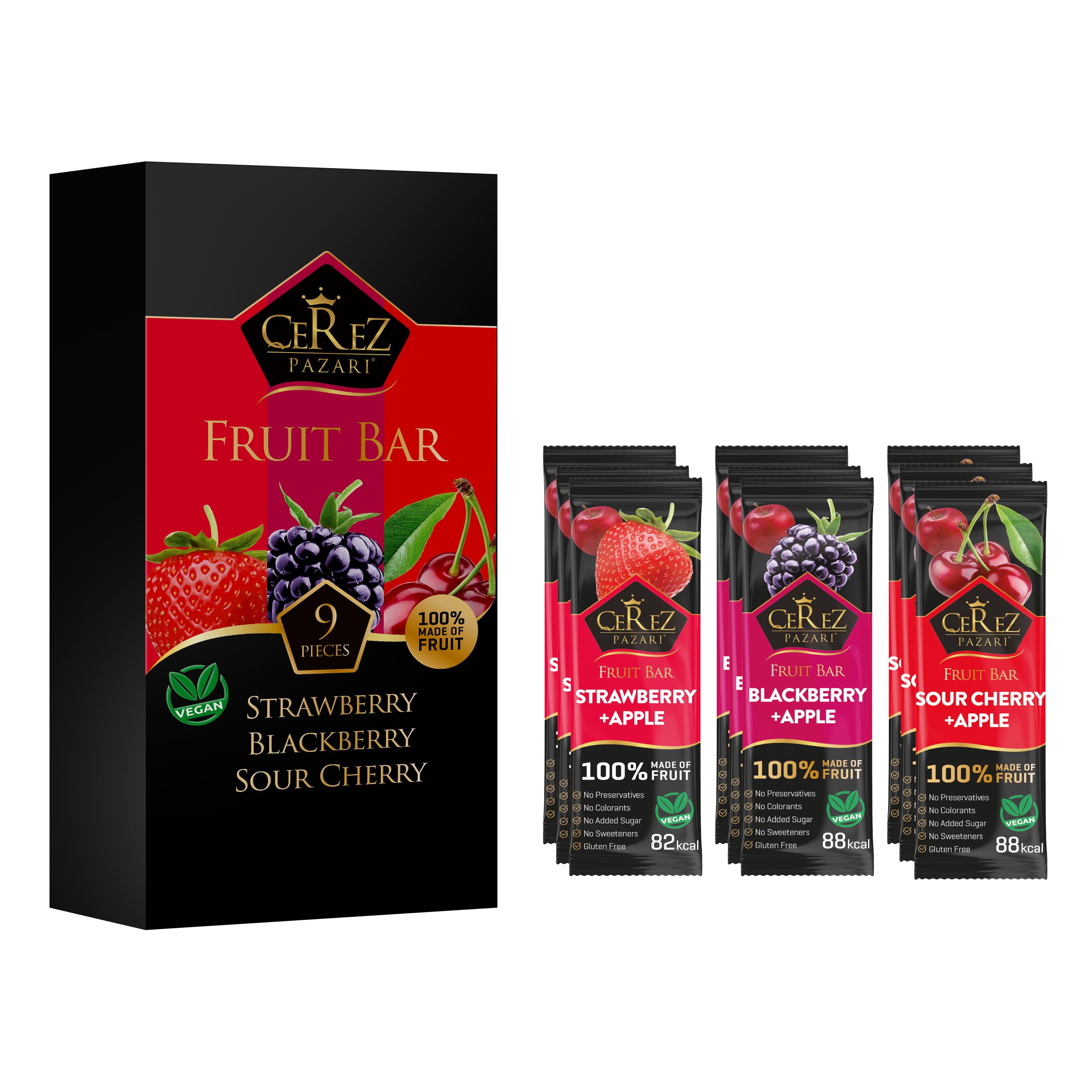 Amazon.com: Cerez Pazari Fruit Leather Snacks Variety Pack for